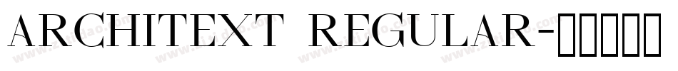 Architext Regular字体转换